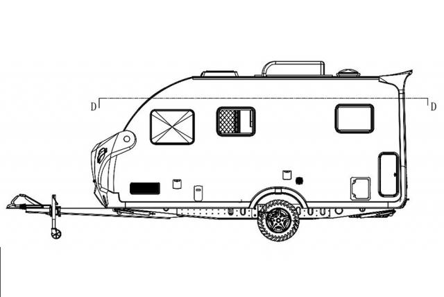 飞神全新探索者f530-Ⅰ拖挂房车设计草图曝光